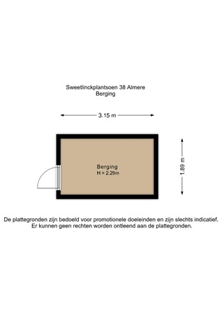 Floorplan - Sweelinckplantsoen 38, 1323 MT Almere